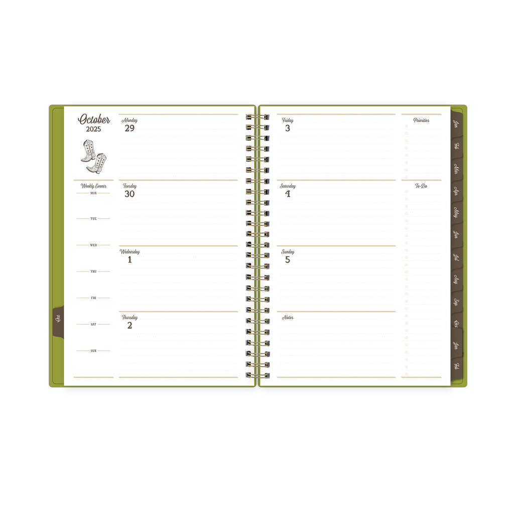 for Monthly Weekly Medium Planner (5.875" x 8.625") Limelight 15-Month October 2025 - December 2026 - Image 4