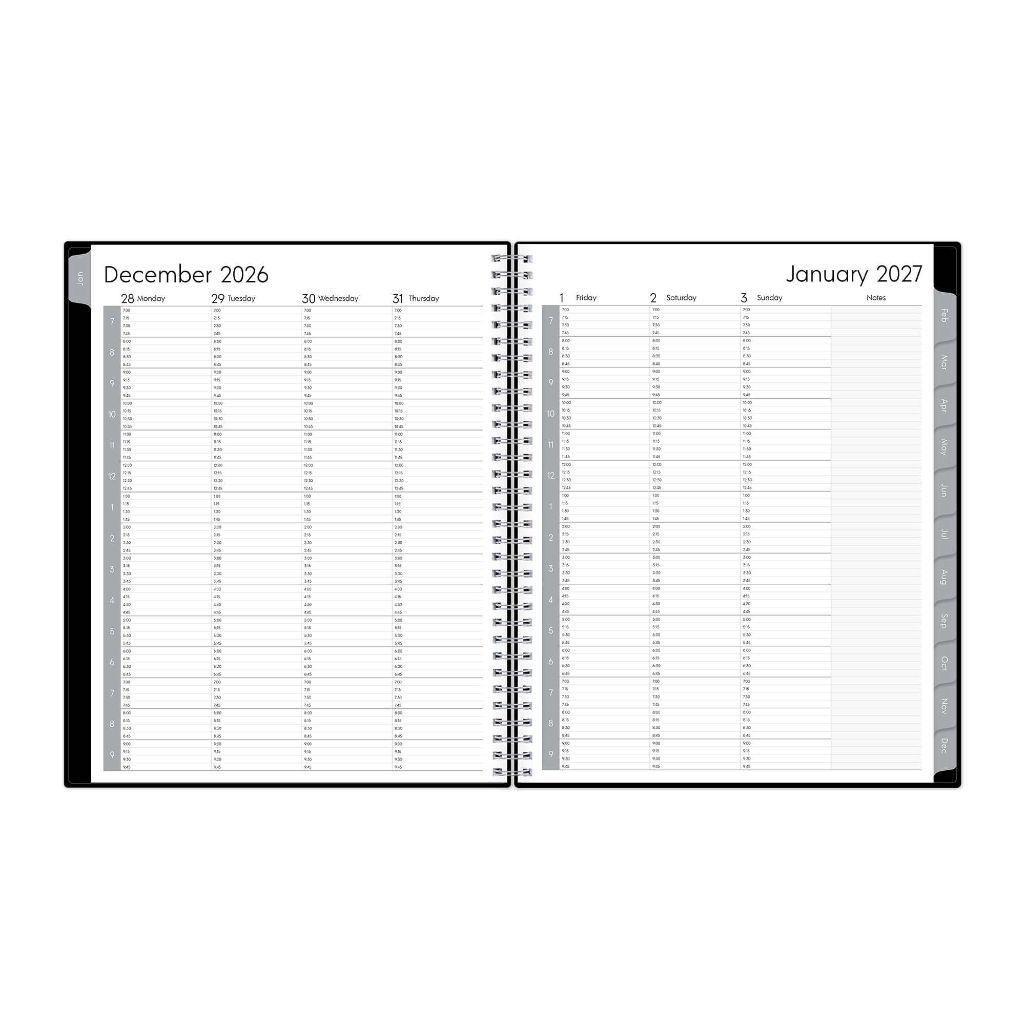 Blue Sky 2027 Weekly and Monthly Appointment Planner Calendar, January 2027 - December 2027, 8.5" x 11", With 15-Minute Blocks, Flexible Cov - Image 3