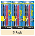 (3 pack) FriXion Clicker Erasable Gel Pens, Fine Point, Assorted Ink, 3 Count