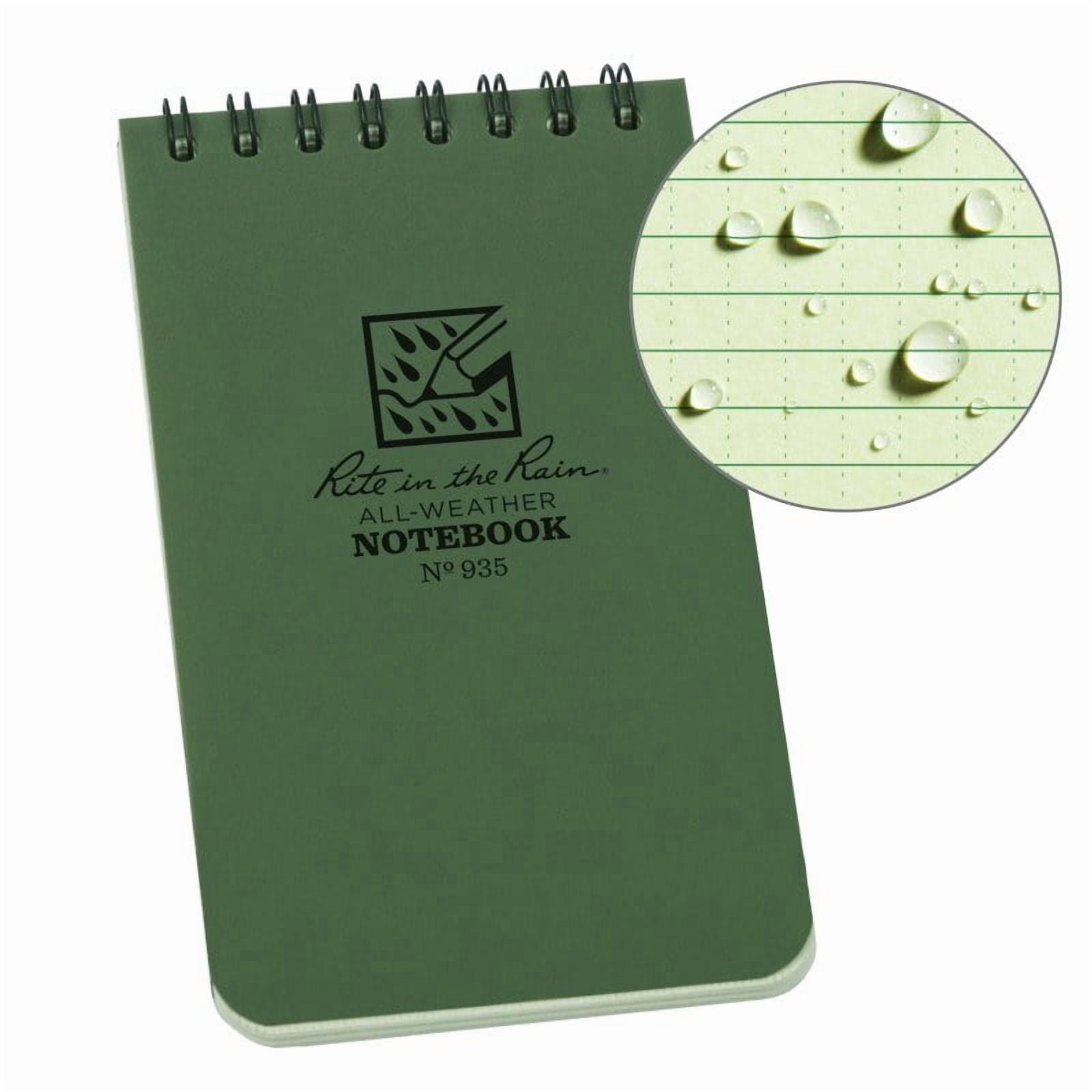 Wearproof Notebook 3x5, 50 pages, Green