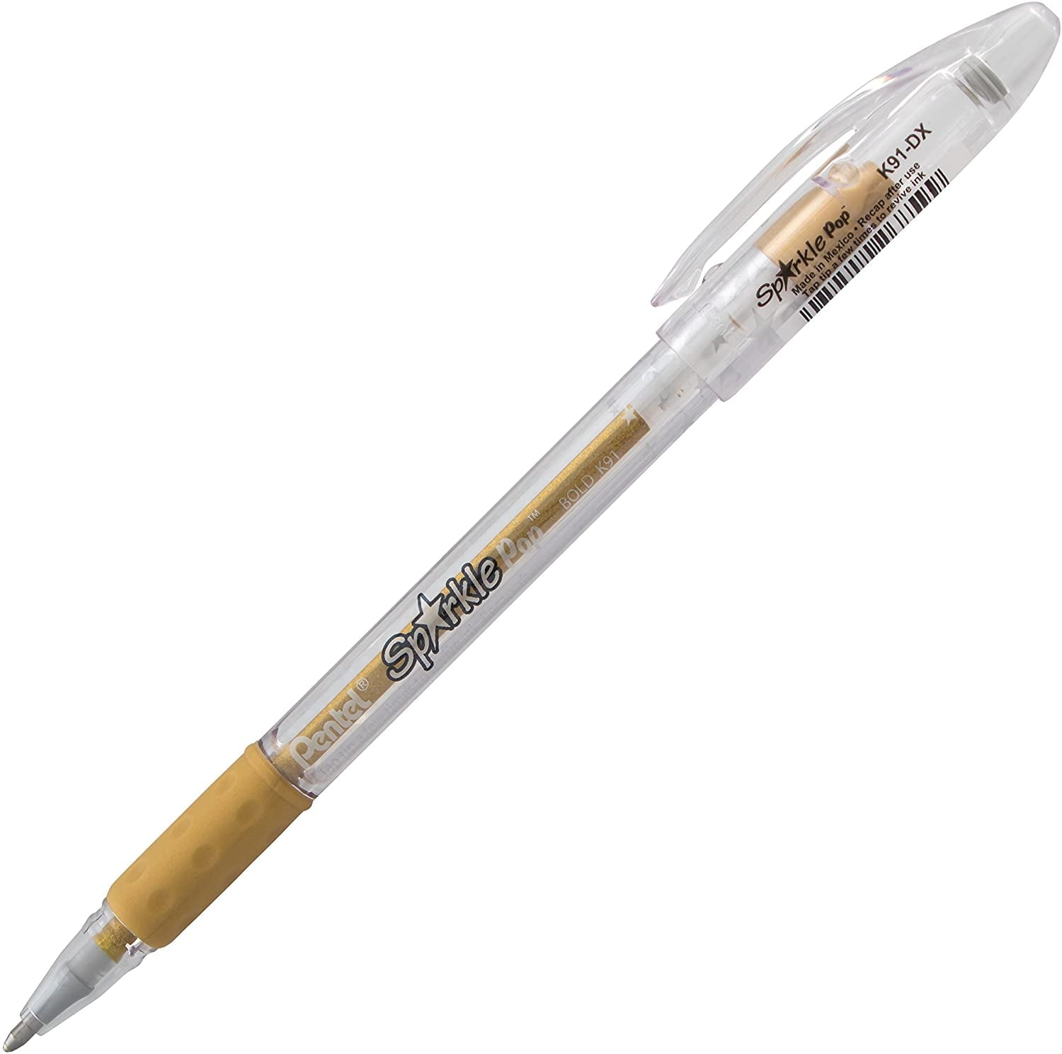 Pentel Sparkle Pop Metallic Gel Pen Set, 4-Colors, Blue/Green, Pink/Light Pink, Violet/Blue & Gold/Light Gold - Image 5