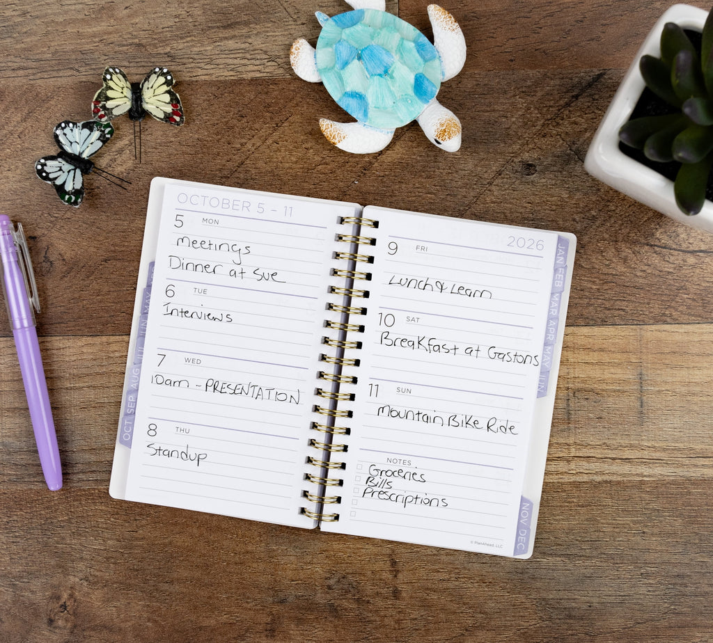 M/W Planner, Small (4.25" x 6.5"), Floral, 15-Month: Apr 2026 - Jun 2027 - Image 6