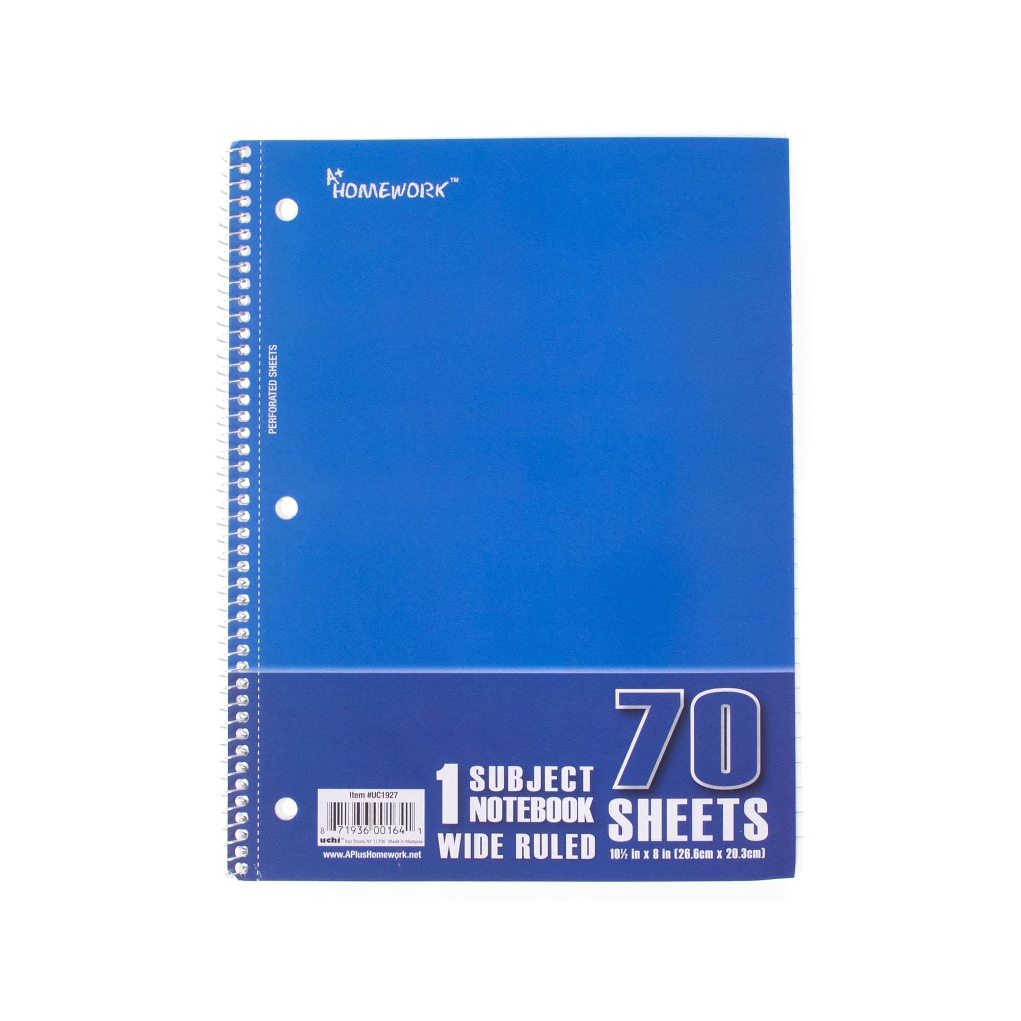 Spiral Notebooks - 70 Sheets, Wide Ruled - Image 3