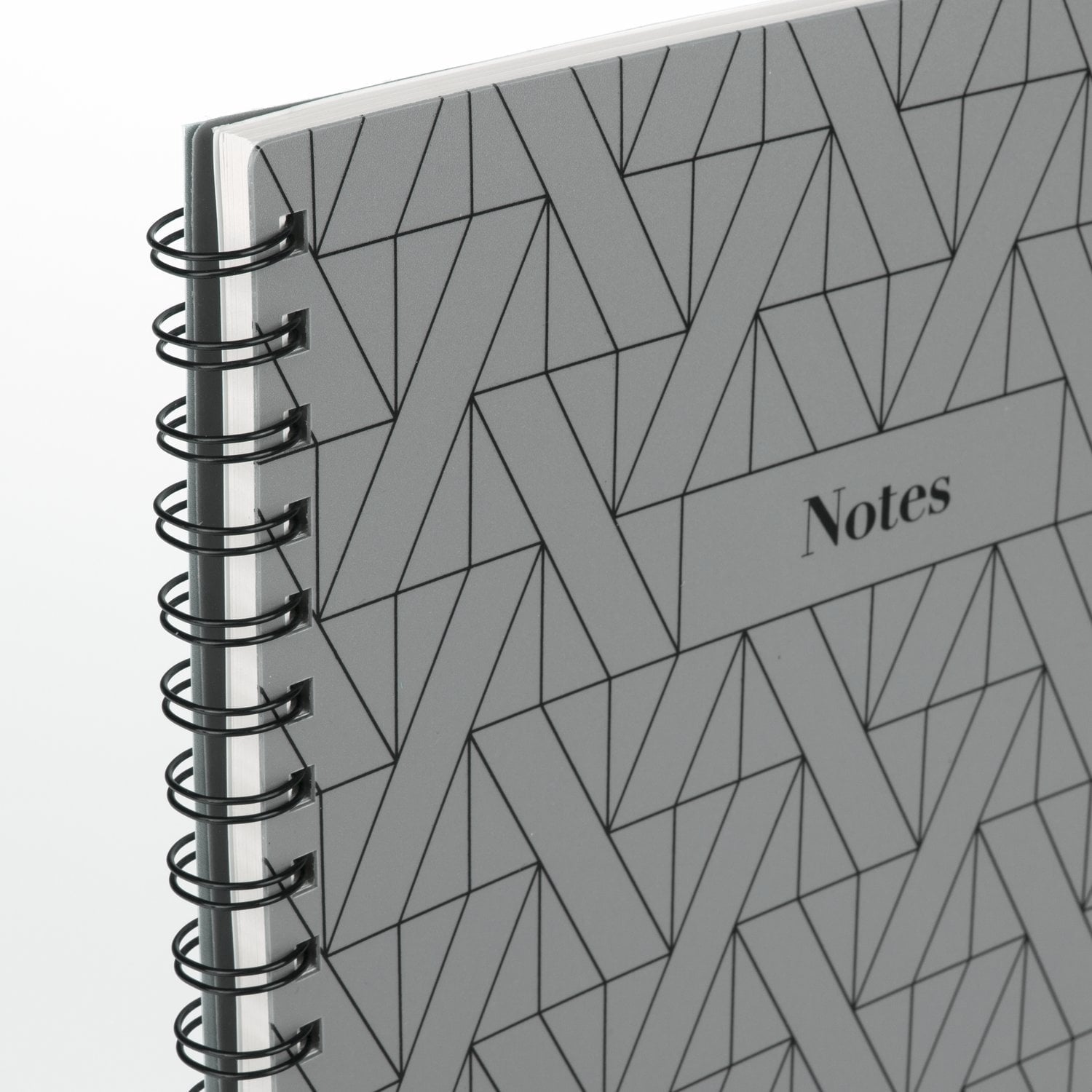 Fashion Notebook, 80 Sheets, 8.5" x 11", Gray Geo - Image 4