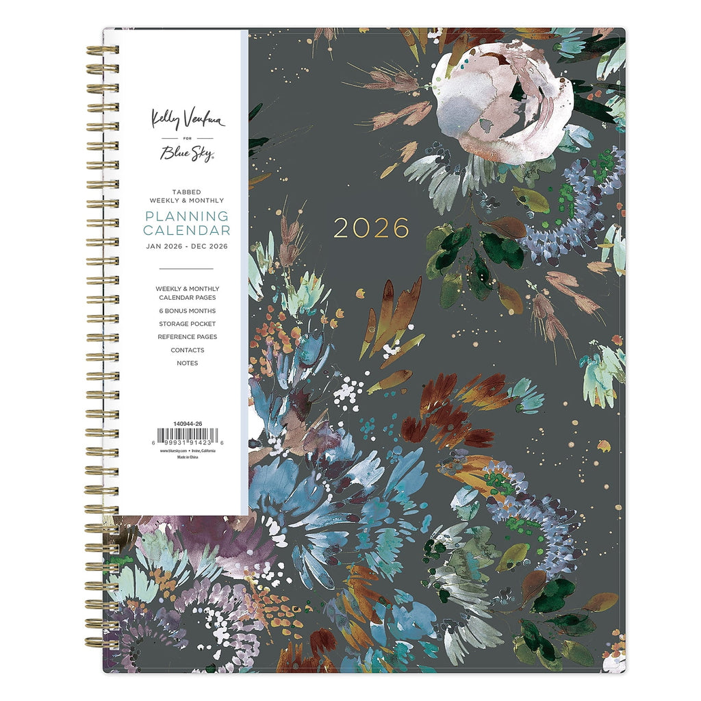 Blue Sky Kelly Ventura 2026 Weekly and Monthly Planner Calendar, January 2026 - December 2026, 8.5" x 11", Flexible Cover, Laminated Tabs, D - Image 2