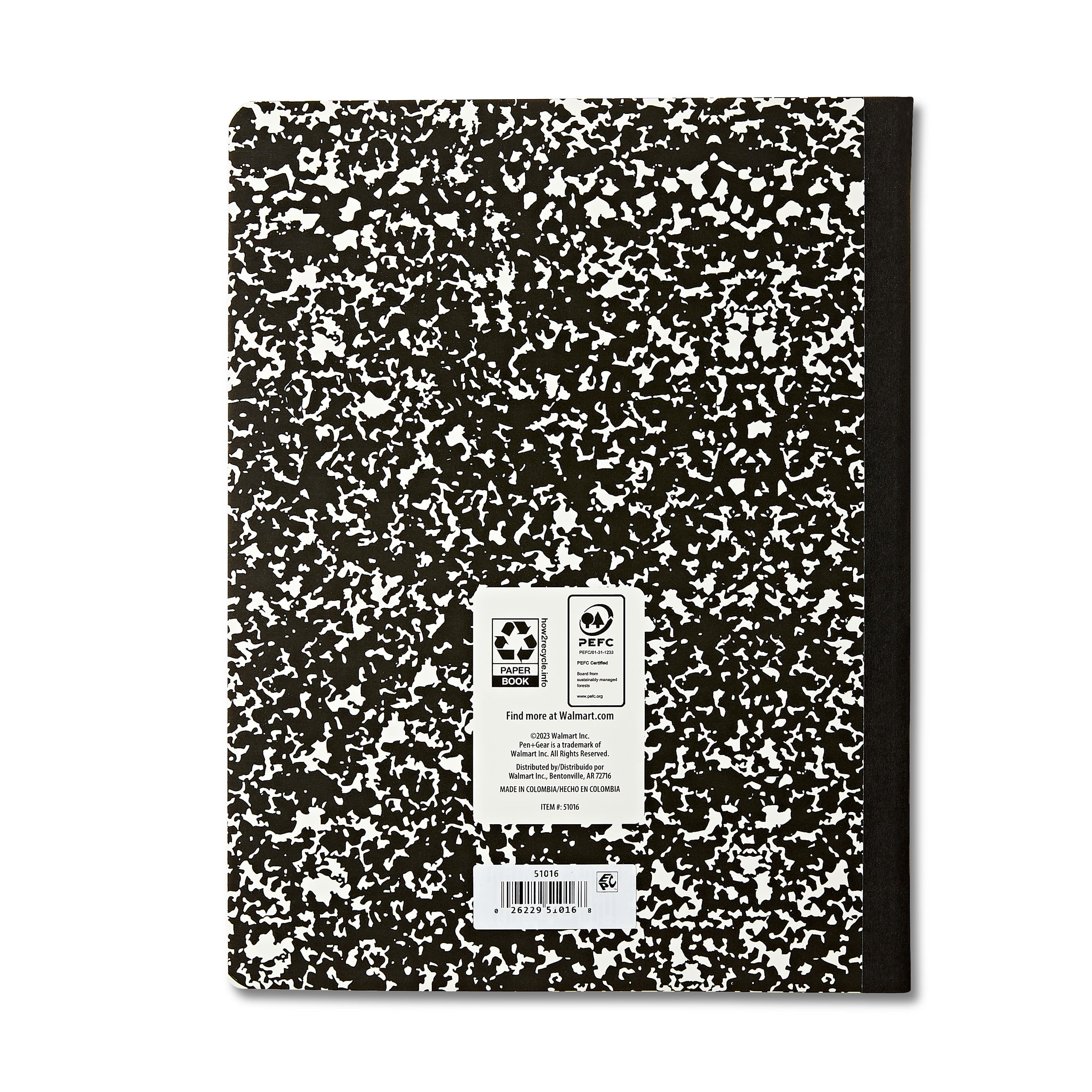 College Rule Composition Book, 7.5" x 9.75", Marble, 80 Sheets, New - Image 5