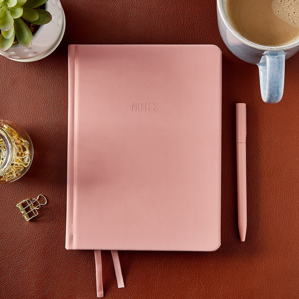 Simulated Suede Journal, Peach Glaze, 6" x 8", 160 Ruled Pages - Image 3