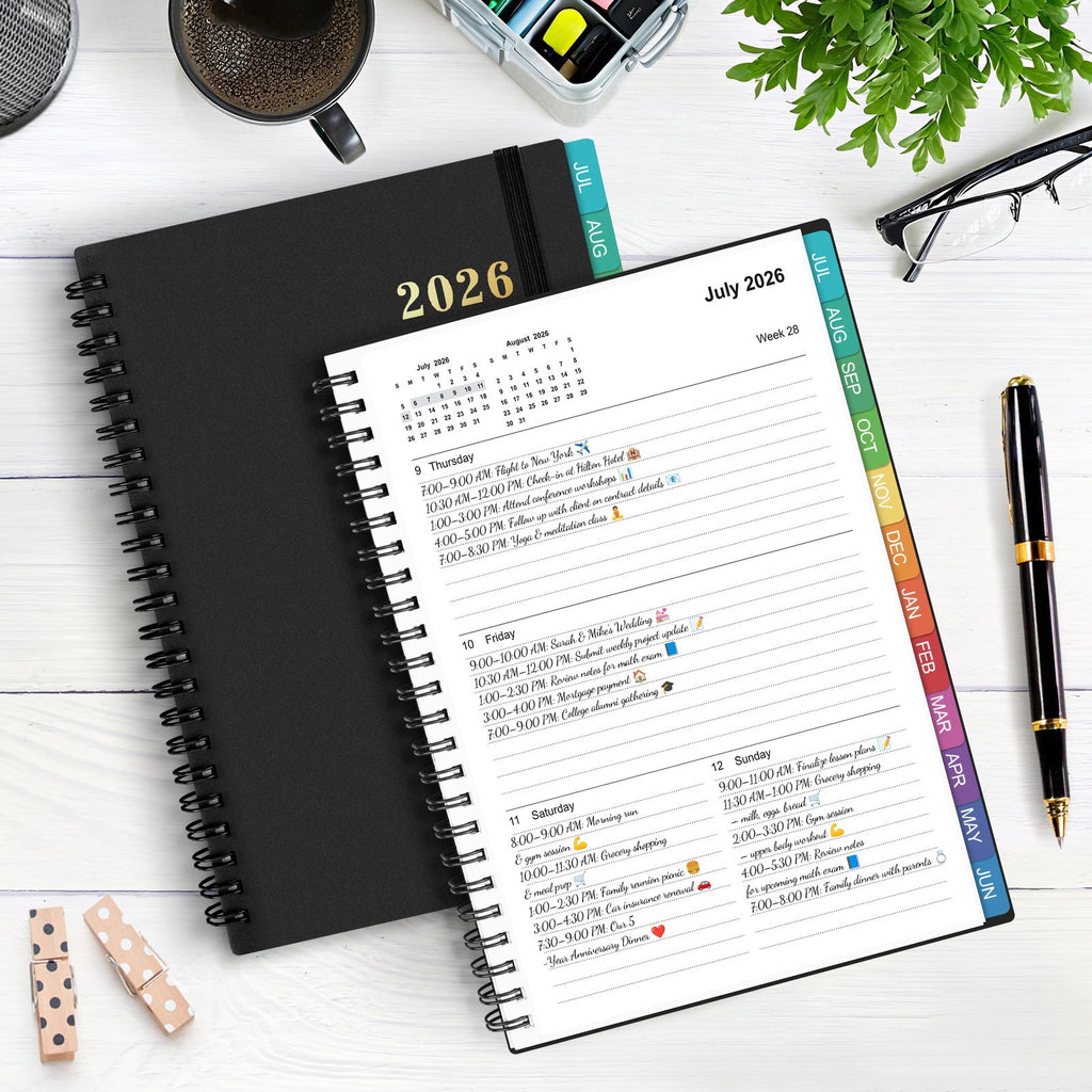 OMEYA Planner 2026 2027, Small Planner 2026-2027 Weekly and Monthly, Jul.26 - Jun.27 Academic Planner 5.8 x 8.3in with Inner Pockets, Monthl - Image 4