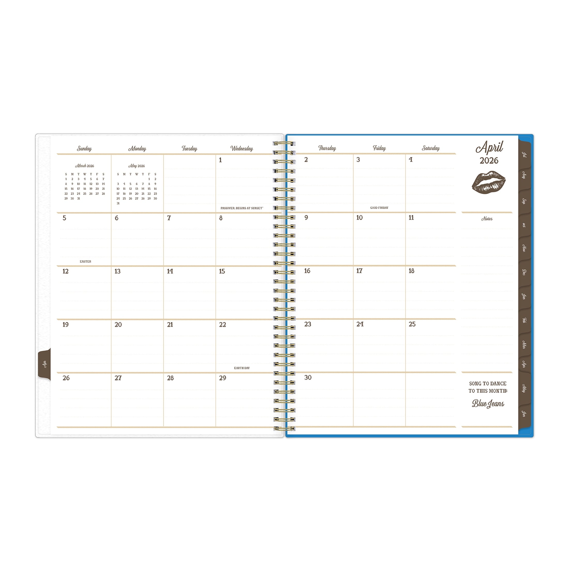 Jessie James Decker for Monthly Weekly Planner, 8.5" x 11", Hanky Blue 15-Month (April 2026 - June 2027) - Image 5