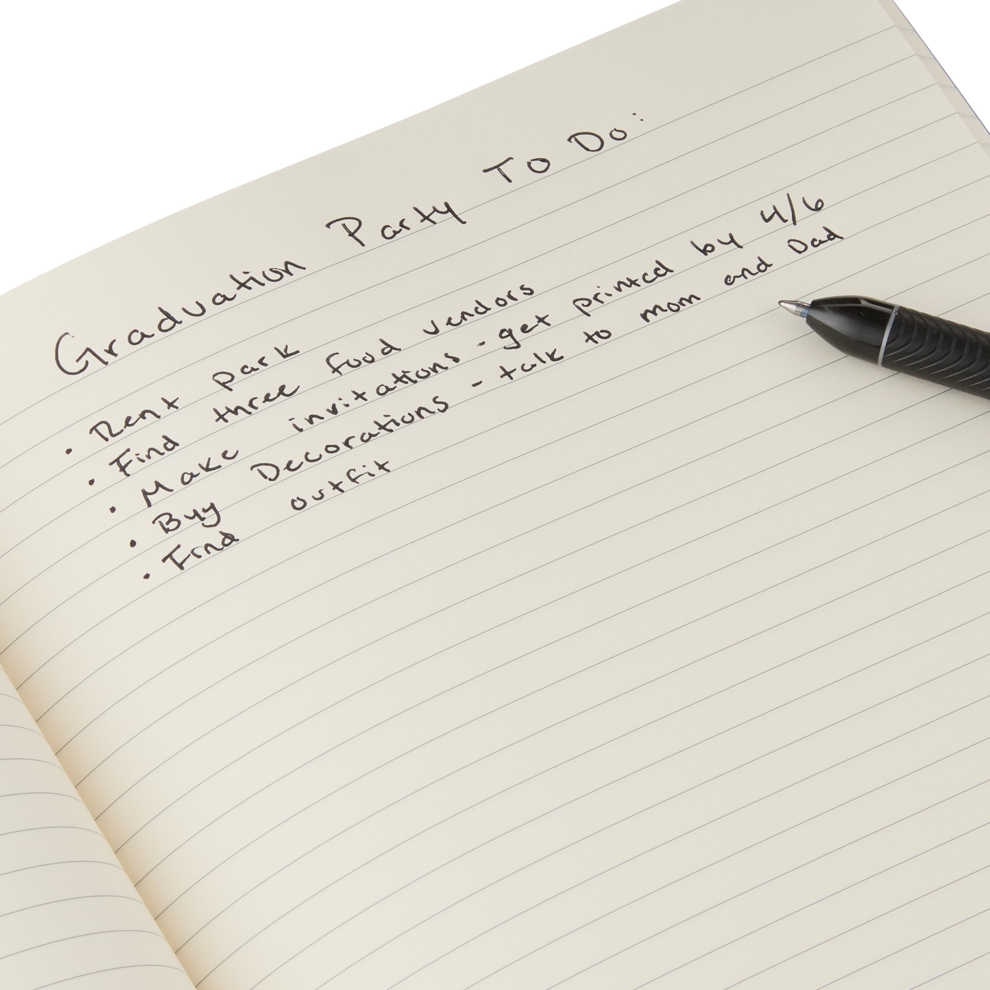 Pen+Gear Poly Notebook, Blue, 7" x 9.87", 80 Ruled Pages - Image 4