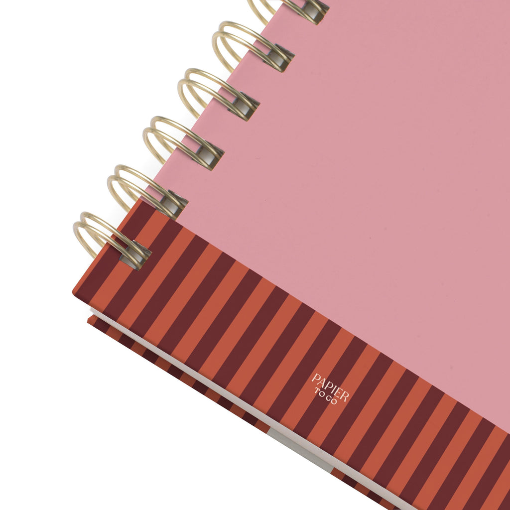 Lined Notebook, Spiral B5, Essential Notes, Pink - Image 4