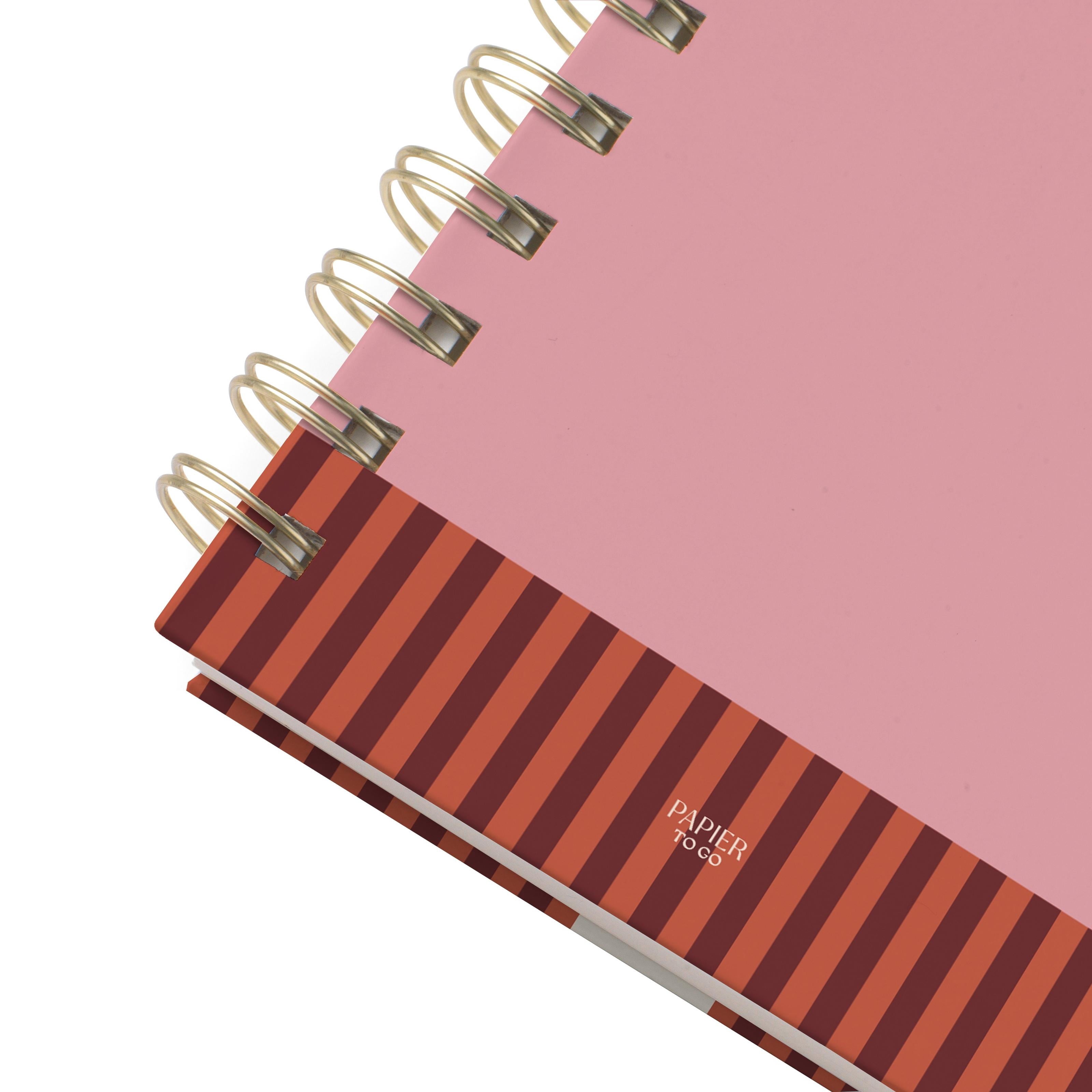 Lined Notebook, Spiral B5, Essential Notes, Pink - Image 4