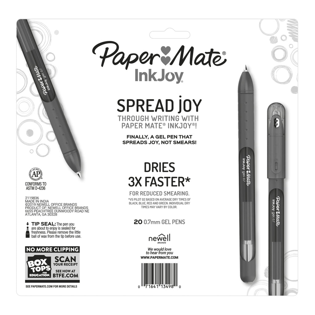 Paper Mate InkJoy Gel Pens, Medium Point (0.7mm), Assorted Colors, Capped, 20 Count - Image 6