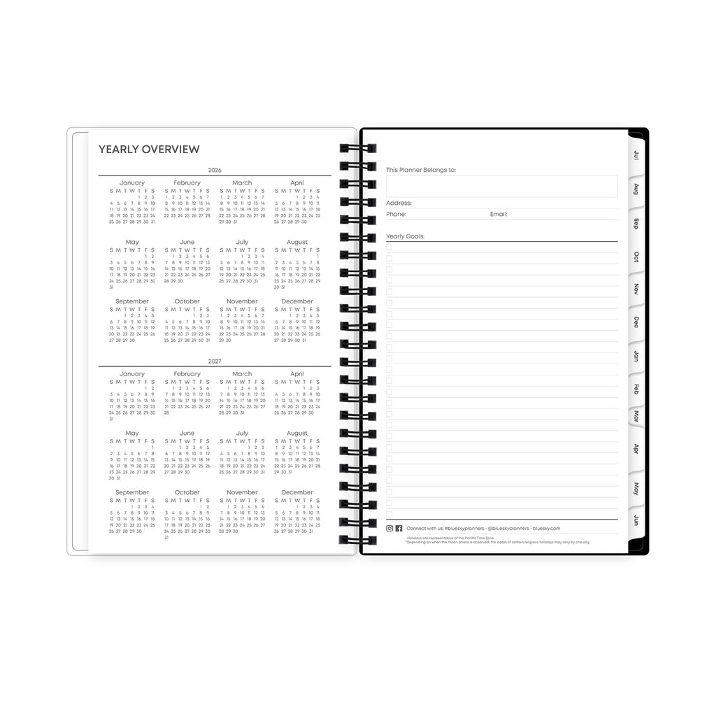 Blue Sky Monthly Weekly Planner, 5" x 8", Animal Print 15-Month (April 2026 - June 2027) - Image 6