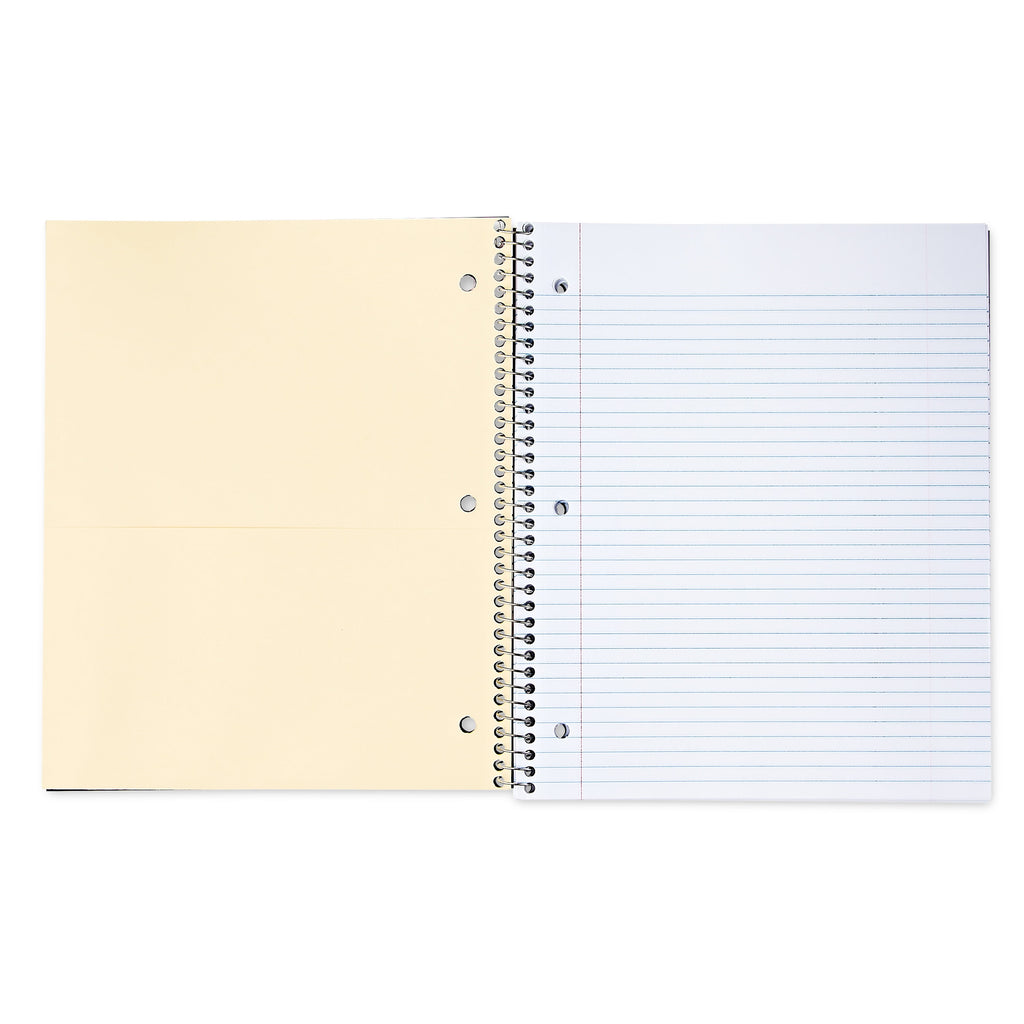 1-Subject Poly Notebook, Black, 9" x 11", 100 Sheets - Image 3