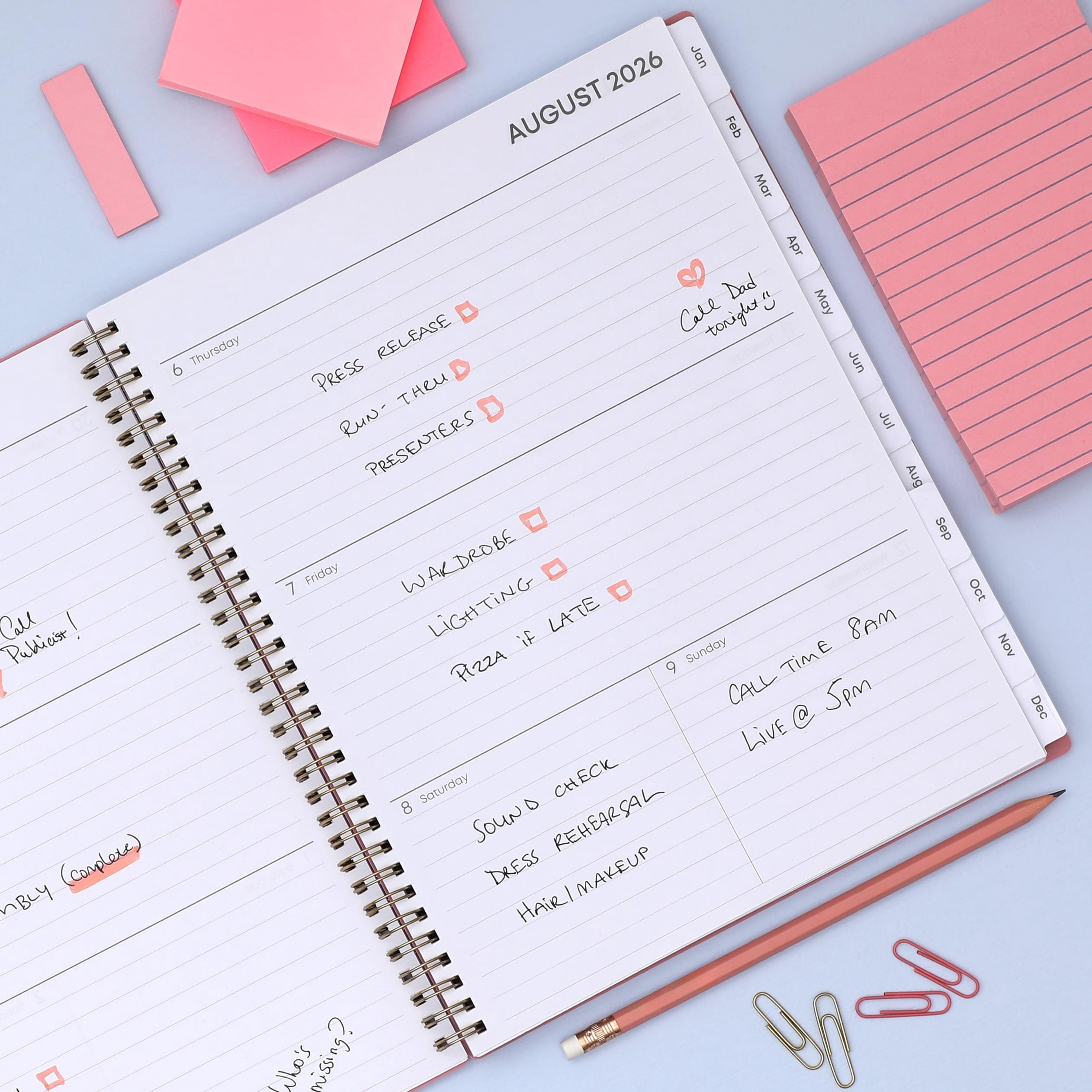 17 Month 2026-2027 Weekly and Monthly Academic Year Planner Calendar, August 2026 - December 2027, 8.5" x 11", Flexib... - Image 2