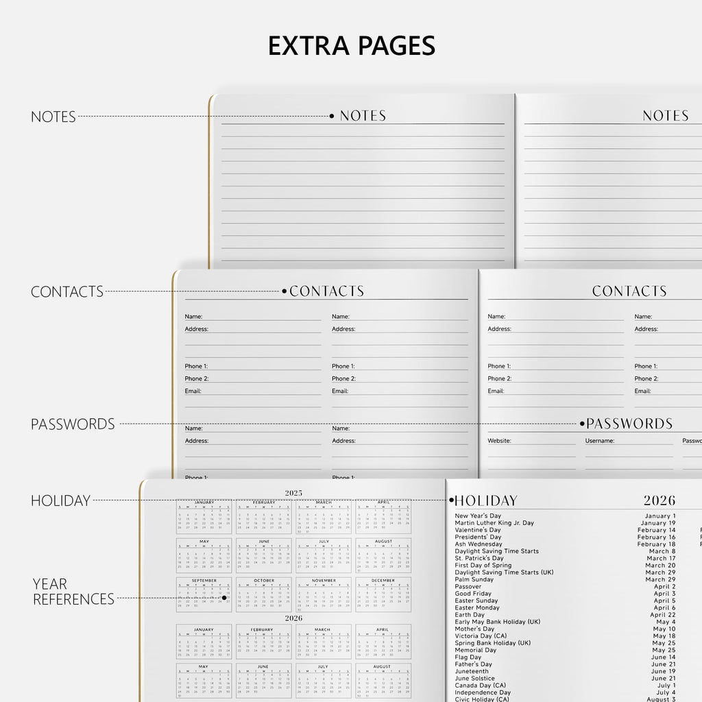 2026 Planner, Monthly,18-Month,11" x 8.5", Large - Image 4