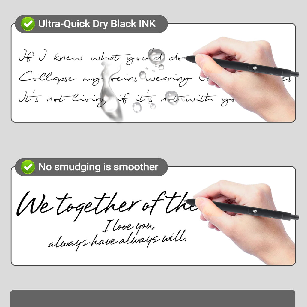 Set, Retractable , Quick Drying Ink , Fine Nib, Advanced Smooth Writing , Aesth - Image 4