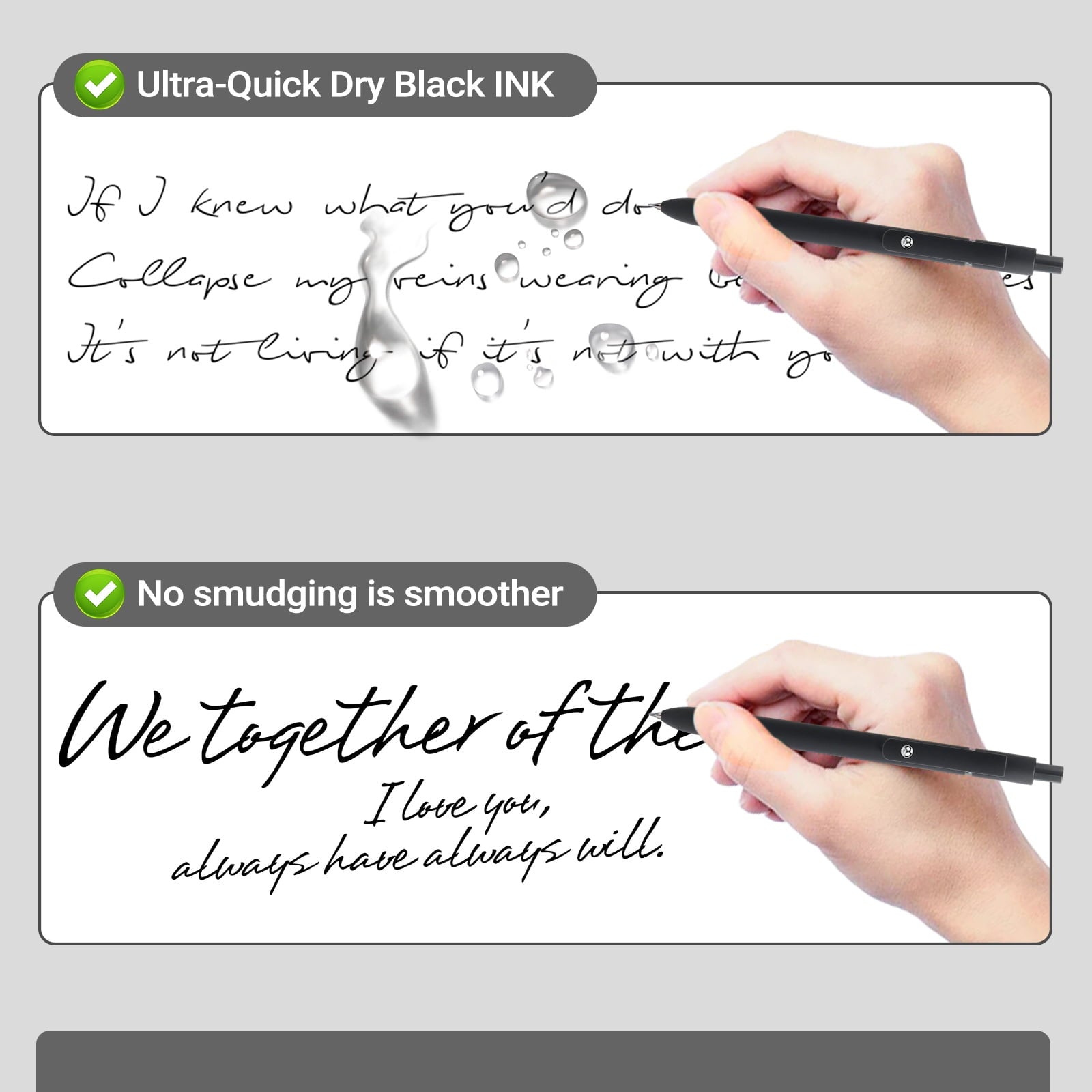 Set, Retractable , Quick Drying Ink , Fine Nib, Advanced Smooth Writing , Aesth - Image 4