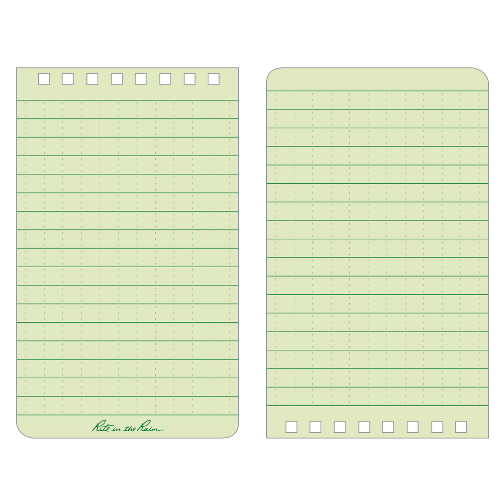 Wearproof Notebook 3x5, 50 pages, Green - Image 2