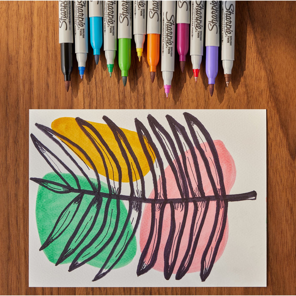 Permanent Markers, Tip Marker and Ultra Fine Tip Marker, Assorted, 12 Count - Image 5