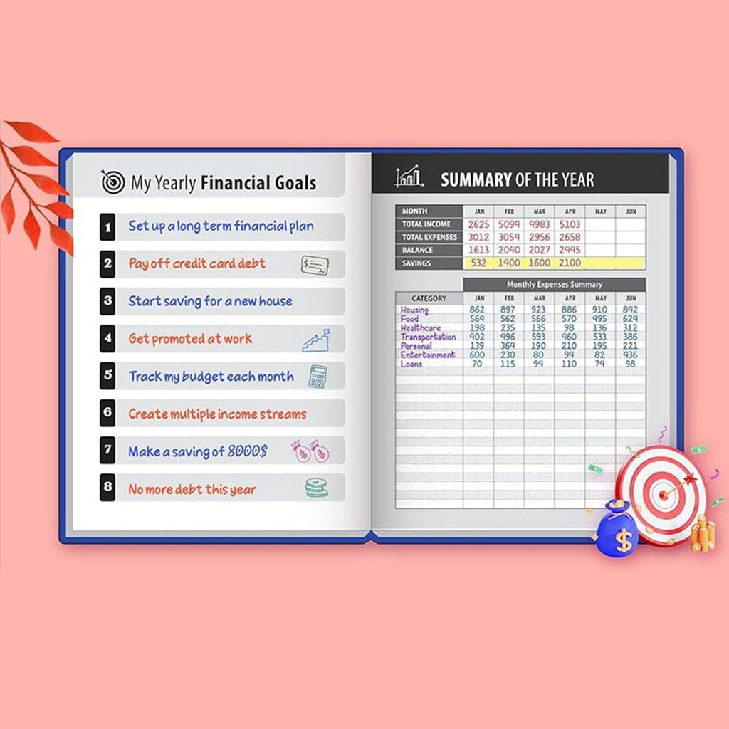 Monthly Bill Payment Checklist: Bill Tracker Notebook l  8"x10" The 4-Year Guide for Families & Money Managers, 960 Billing Records Included - Image 5