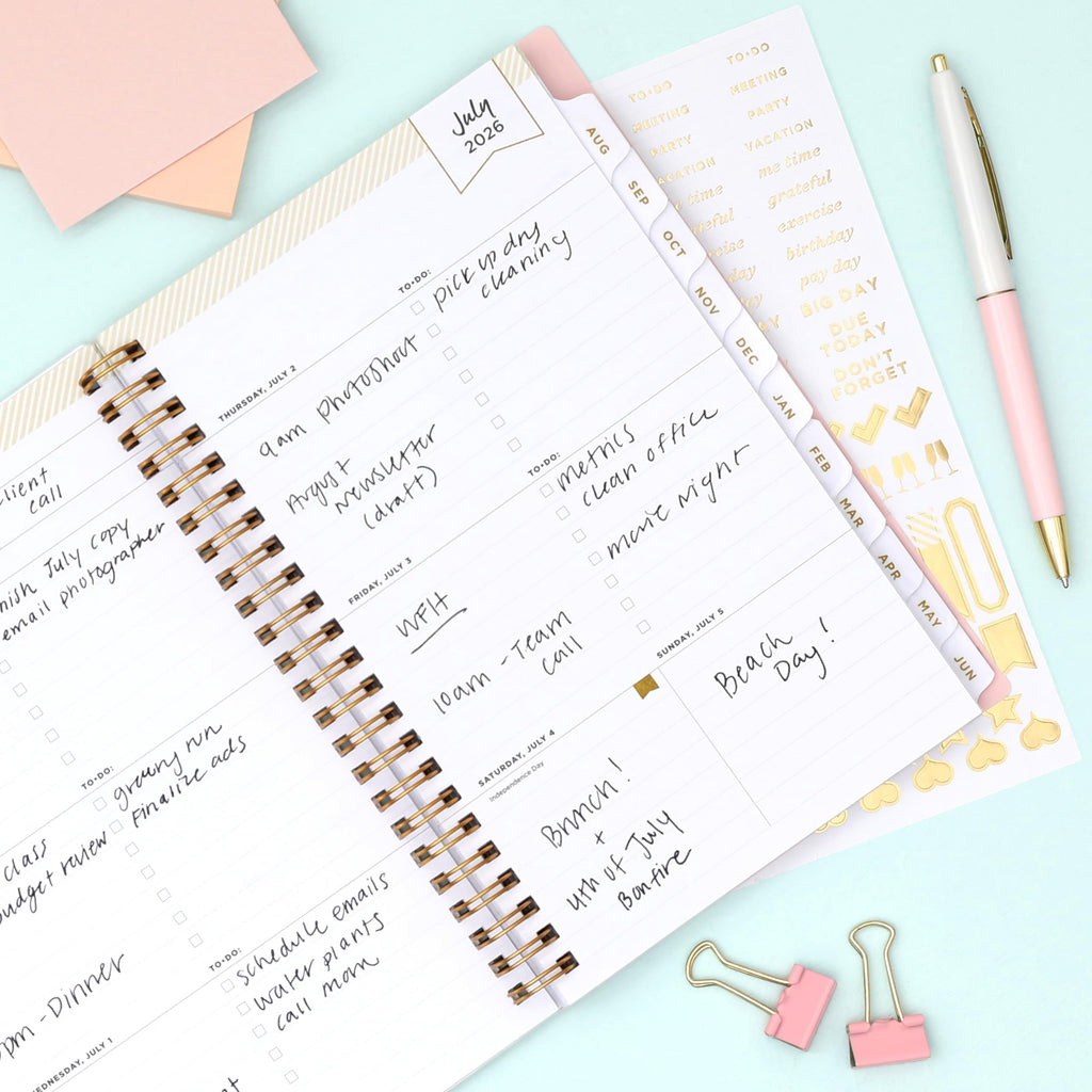 Blue Sky Day Designer 2026-2027 Weekly and Monthly Academic Year Planner Calendar, July 2026 - June 2027, 5" x 8", Flexible Cover, Wirebound - Image 2