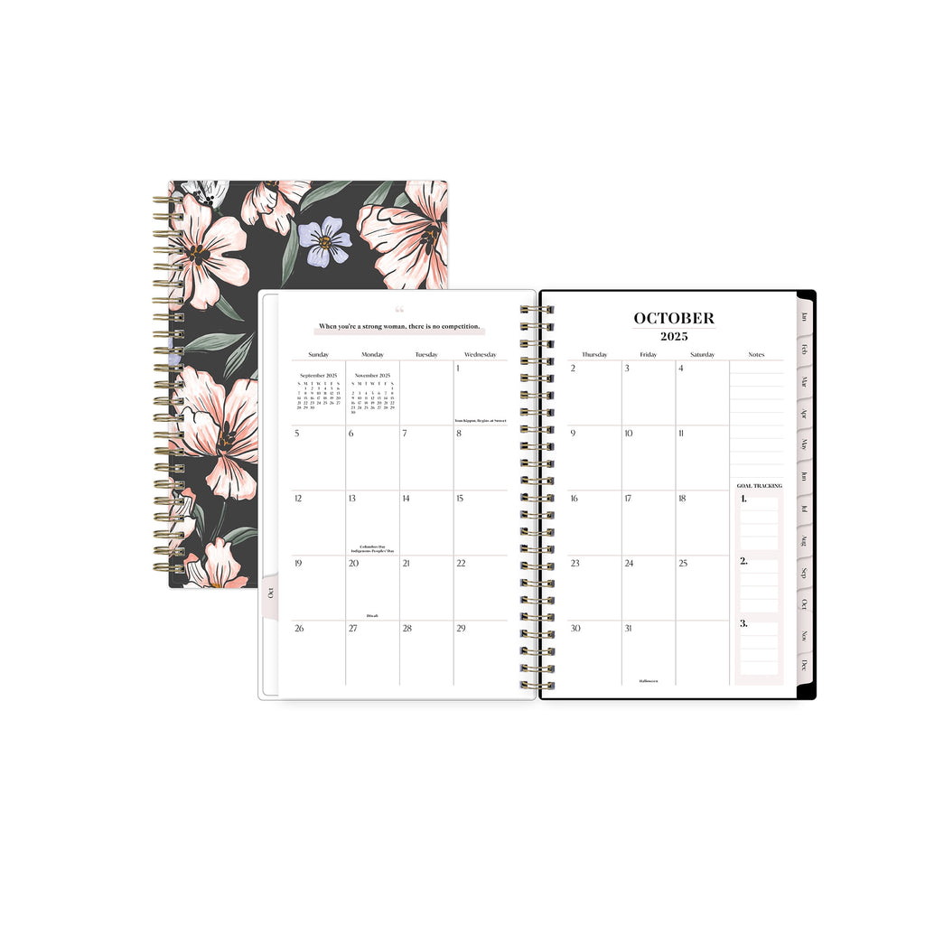 for Monthly Weekly Medium Planner (5" x 8") Maria Dark 15-Month October 2025 - December 2026 - Image 3