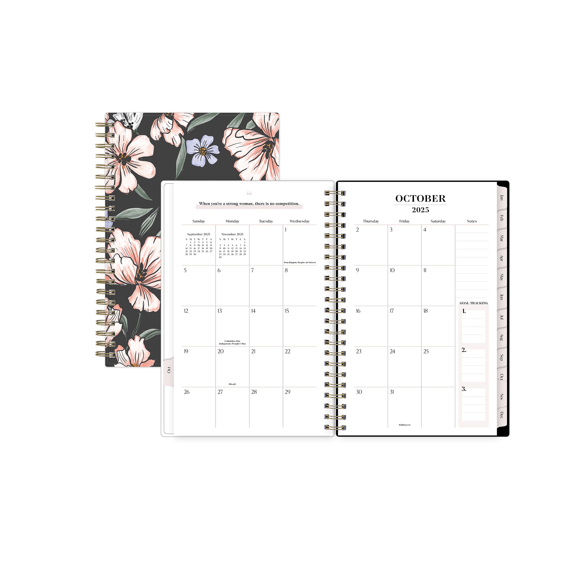 for Monthly Weekly Medium Planner (5" x 8") Maria Dark 15-Month October 2025 - December 2026 - Image 3