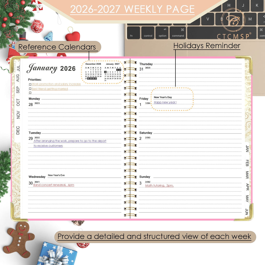 2026-2027 Planner Academic Planner Calendar Notebook(Jul.2026-Jun.2027,6.3"x8.5")Weekly Monthly Planner Perfect for Office Schedule Academic - Image 3