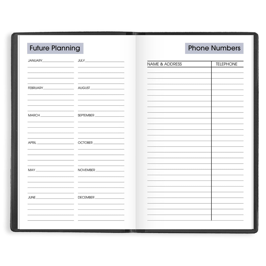 DayMinder 2026 Weekly Planner Black Pocket 3 12 x 6 - Weekly - Image 4