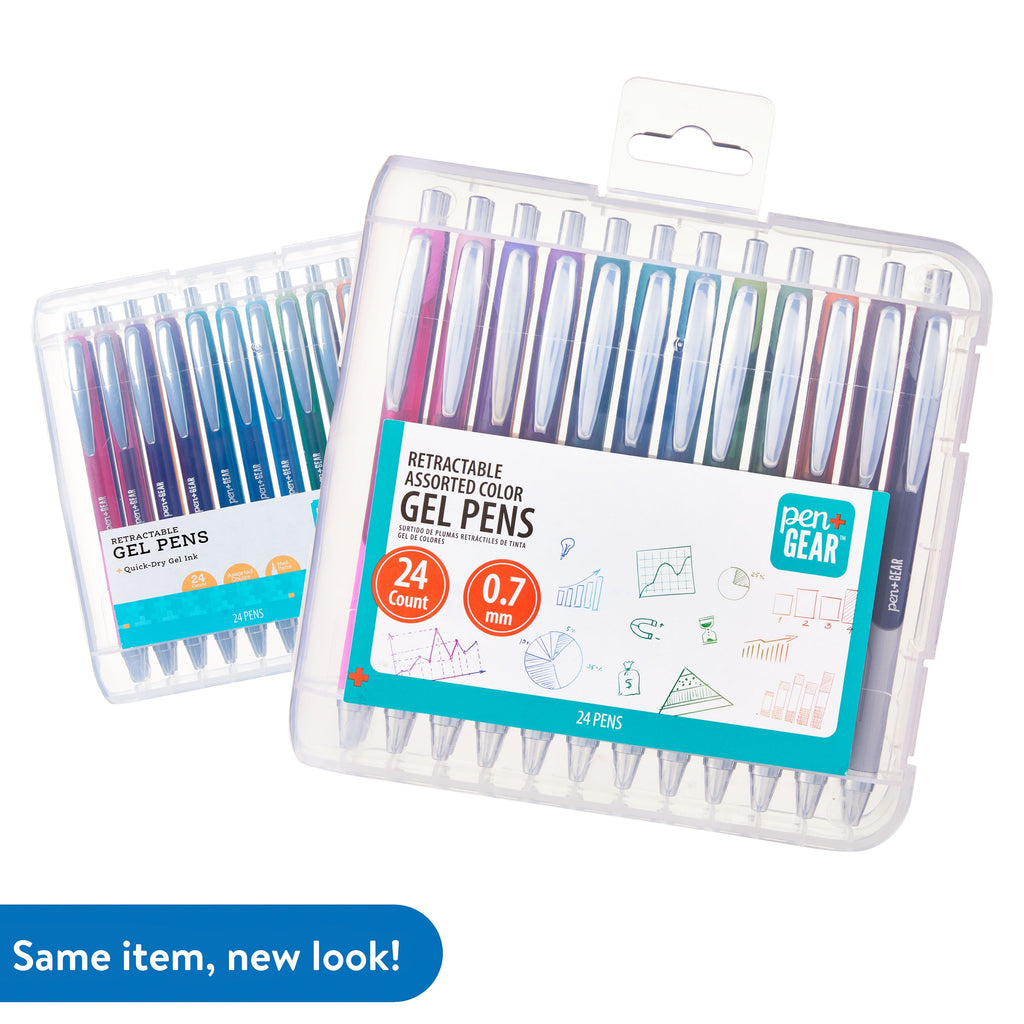 Pens, Medium Point, 0.7mm, Assorted Colors, 24 Count - Image 2