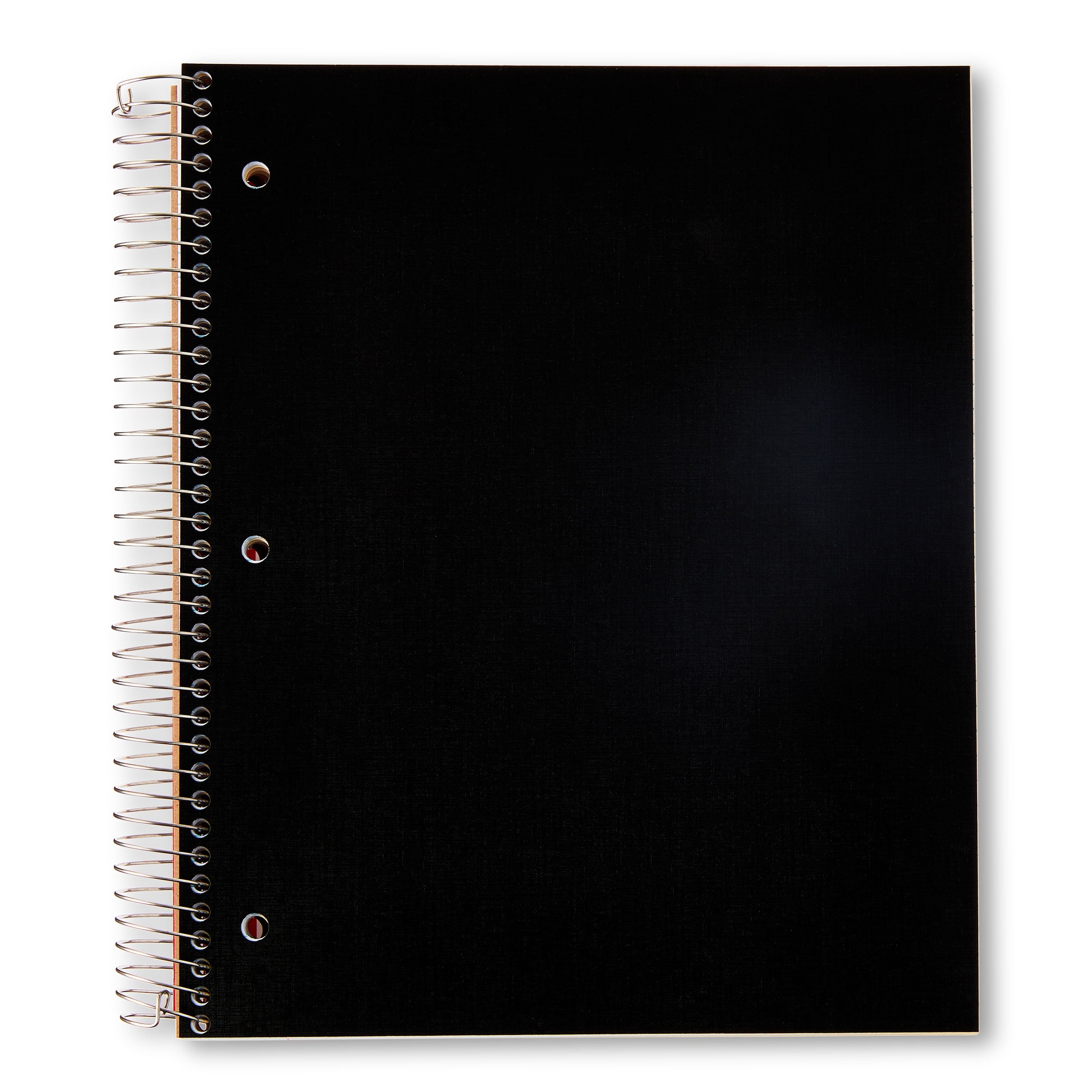 College Ruled 5-Subject Poly Notebook, 9" x 11", Black, 160 Sheets - Image 2