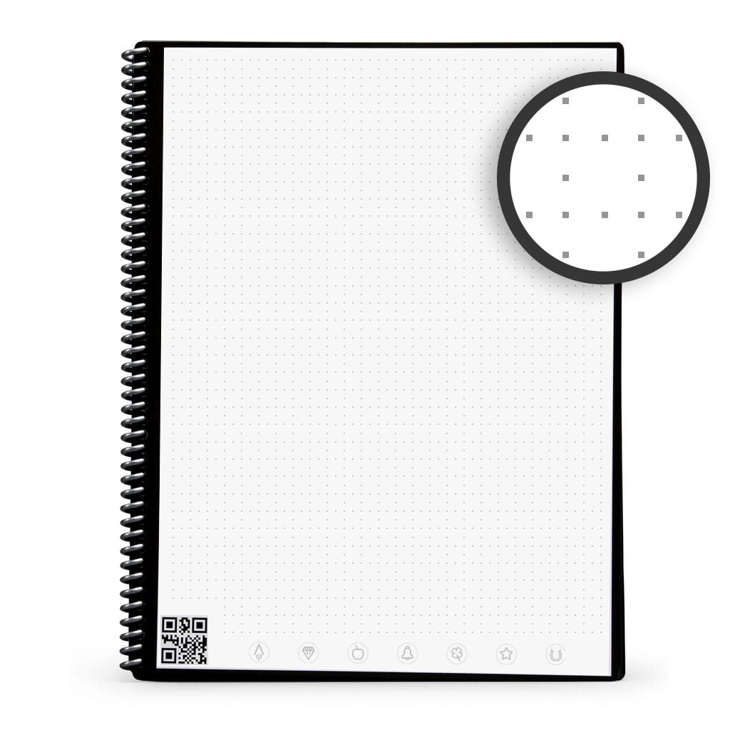 Core Smart Reusable Notebook, Dot-Grid, 32 Pages, 8.5" x 11", Blue - Image 3