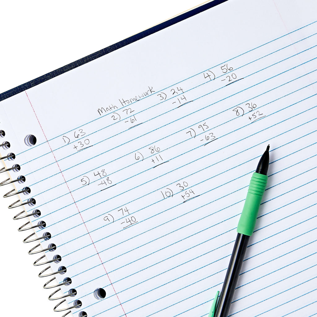 College Ruled 3-Subject Poly Notebook, Blue Sapphire, 9" x 11", 120 Sheets - Image 3