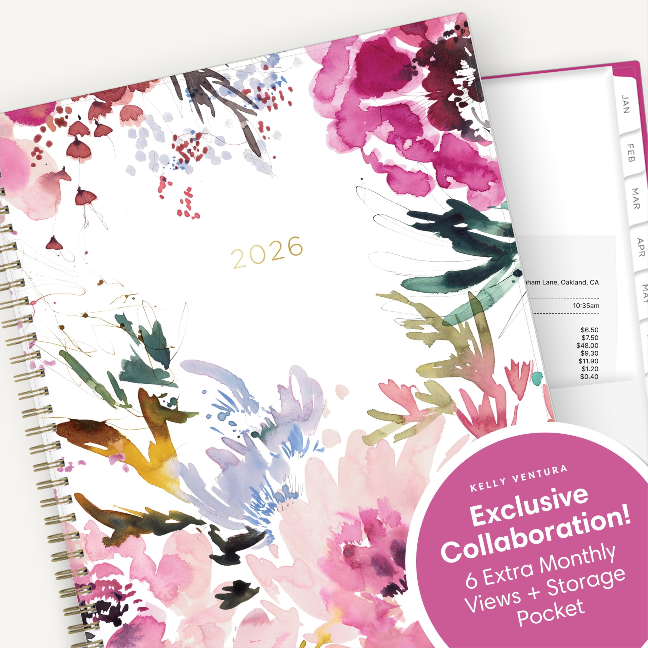Blue Sky Kelly Ventura 2026 Weekly and Monthly Planner Calendar, January 2026 - December 2026, 8.5" x 11", Flexible Cover, Laminated Tabs, D - Image 5