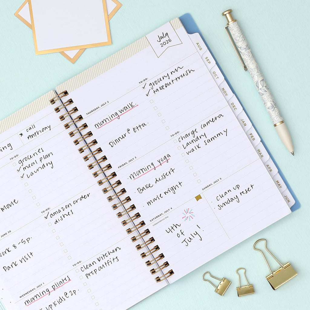 Blue Sky Day Designer 2026-2027 Weekly and Monthly Academic Year Planner Calendar, July 2026 - June 2027, 5" x 8", Clear Pocket Cover, Stora - Image 2