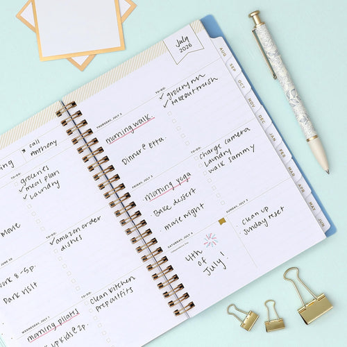 Blue Sky Day Designer 2026-2027 Weekly and Monthly Academic Year Planner Calendar, July 2026 - June 2027, 5" x 8", Clear Pocket Cover, Stora - Image 2
