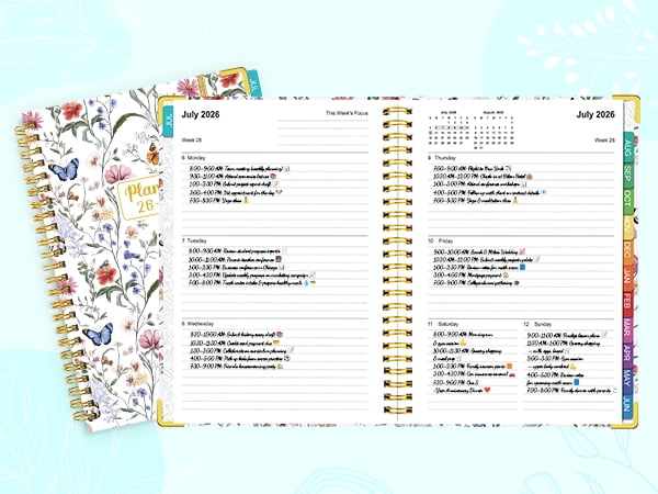 Planner 2026 2027, Hardcover Academic Planner 5.8" x 8.3", Planner 2026 2027 Weekly and Monthly Jul.26 - Jun.27, with... - Image 2