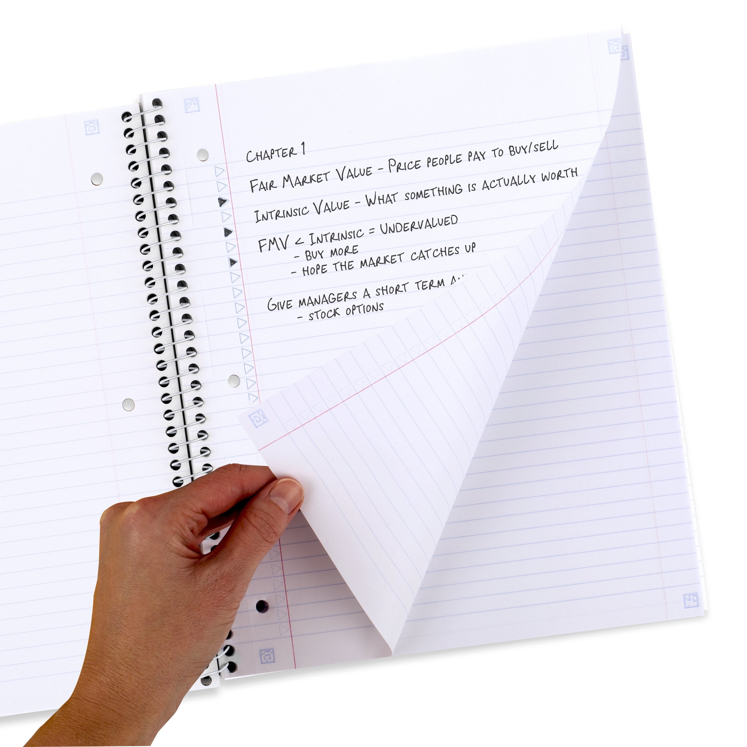 Align Notebook Plus Study App, 1 Subject, College Ruled, 8.5" x 11", Waves (-WMT) - Image 4