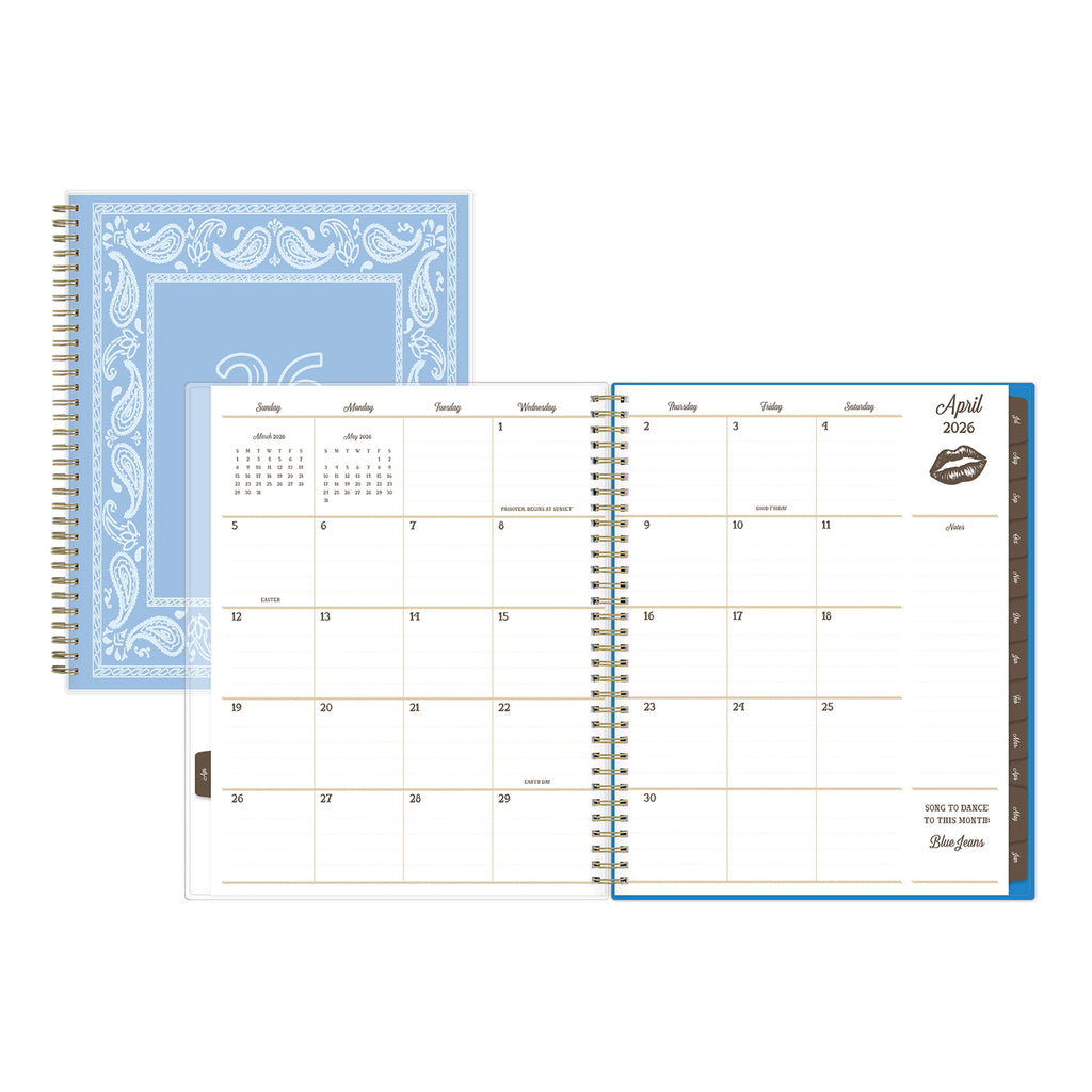 Jessie James Decker for Monthly Weekly Planner, 8.5" x 11", Hanky Blue 15-Month (April 2026 - June 2027) - Image 3