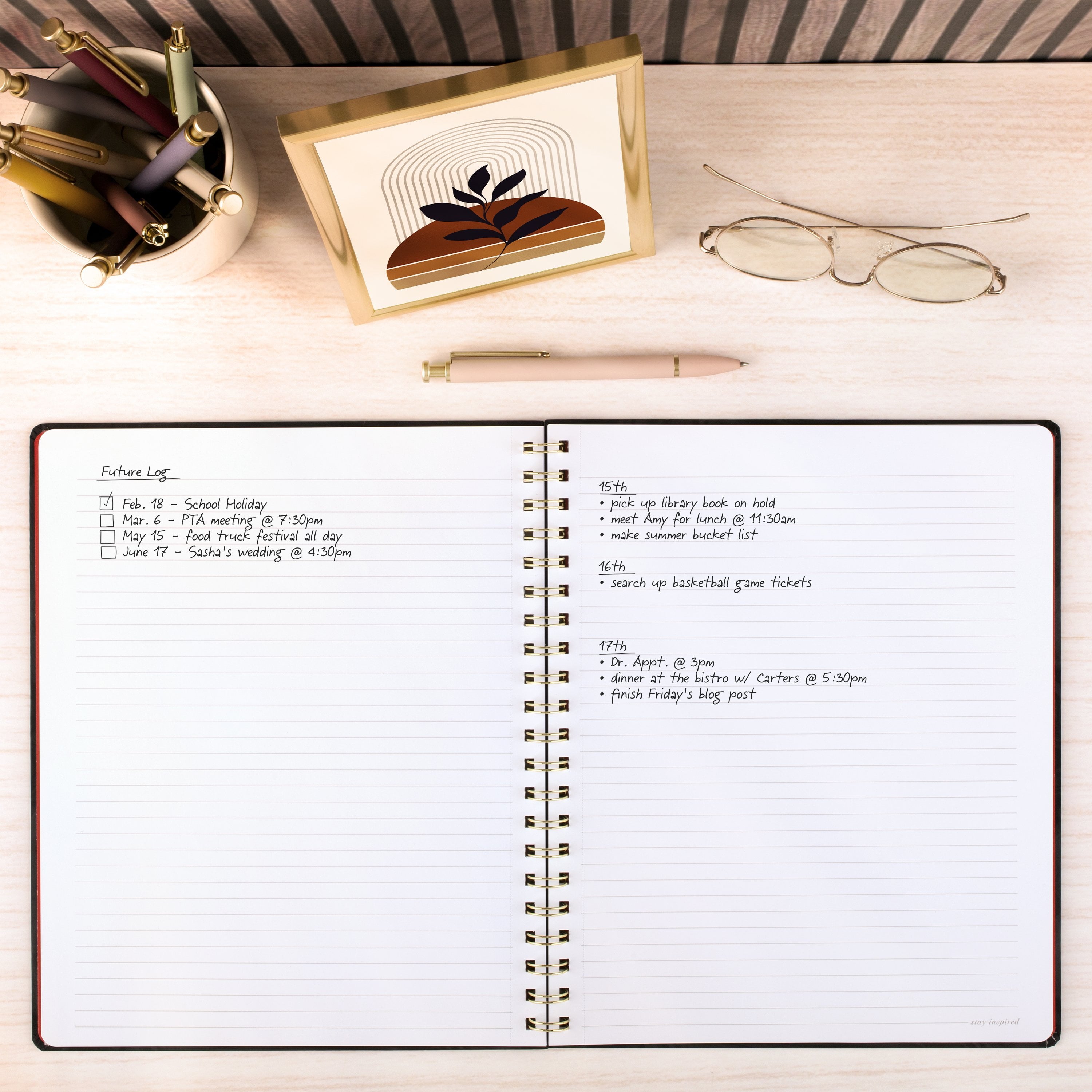 hardcover notebook, 160 pages, large, 9" x 11" - Image 6