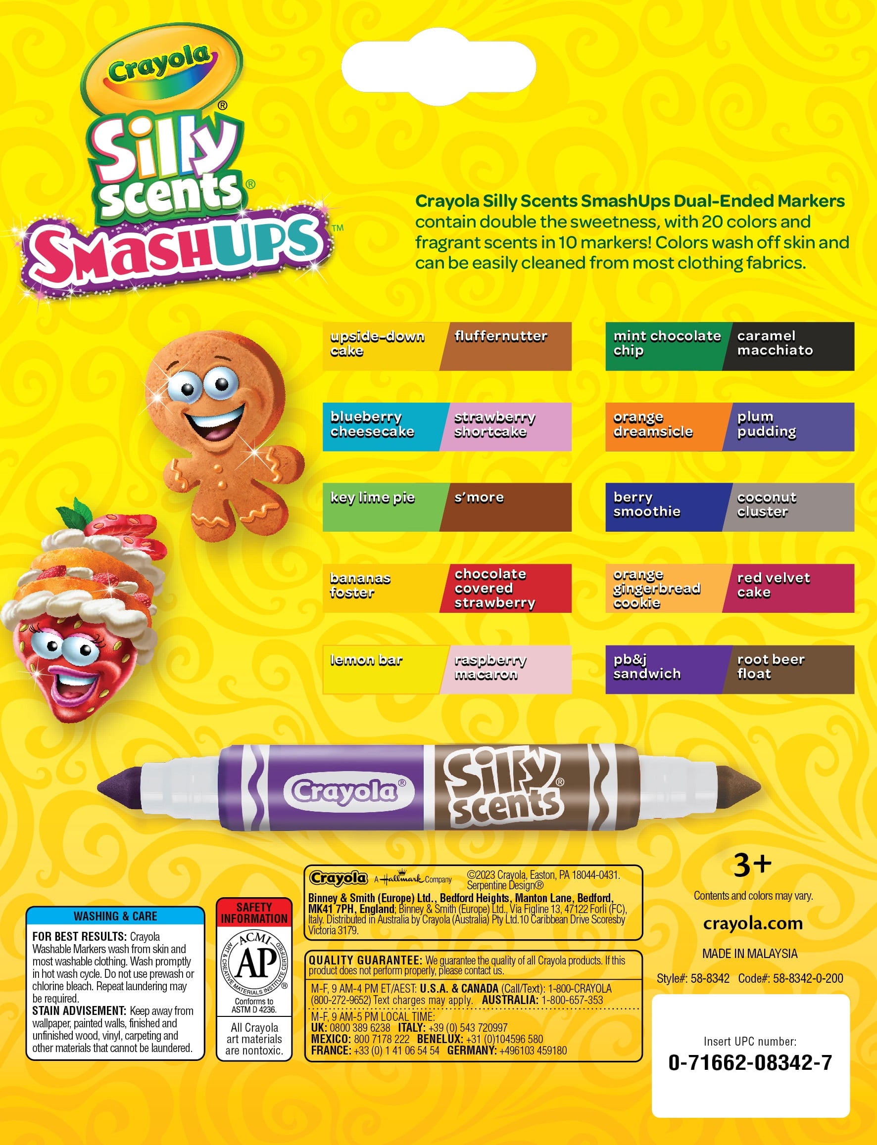 Washable Silly Scents Broad Line Markers, 10 Count, School Supplies, Gifts for Child - Image 5