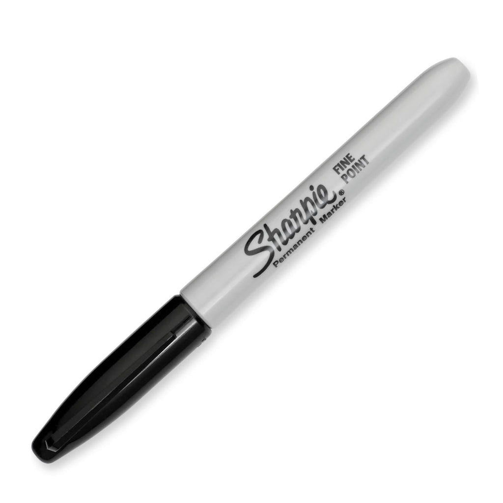 Permanent Markers, Fine Point, Black, 5 Count - Image 2