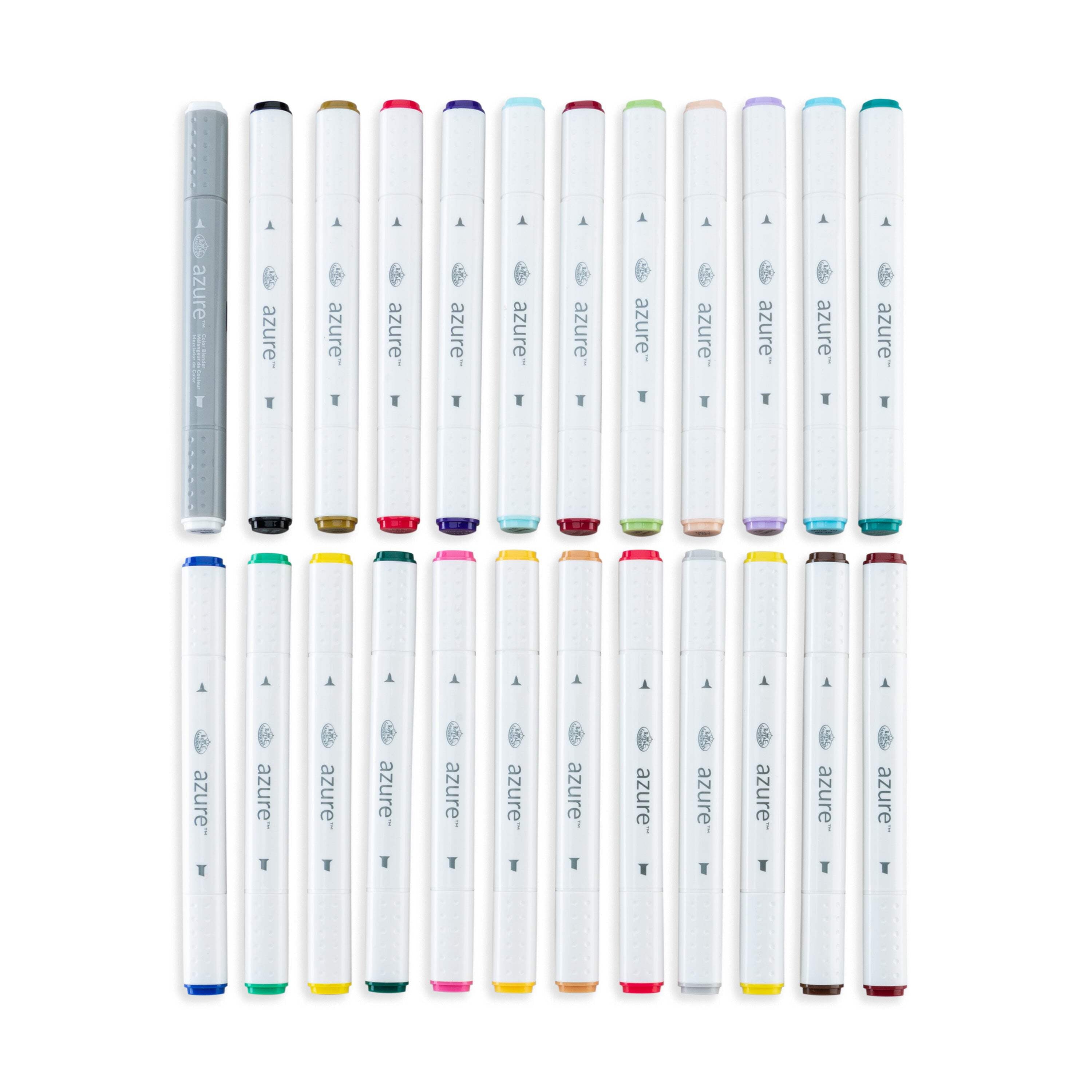 Azure 24 Pc Dual-Tip Alcohol Based Color Marker Set - Image 4