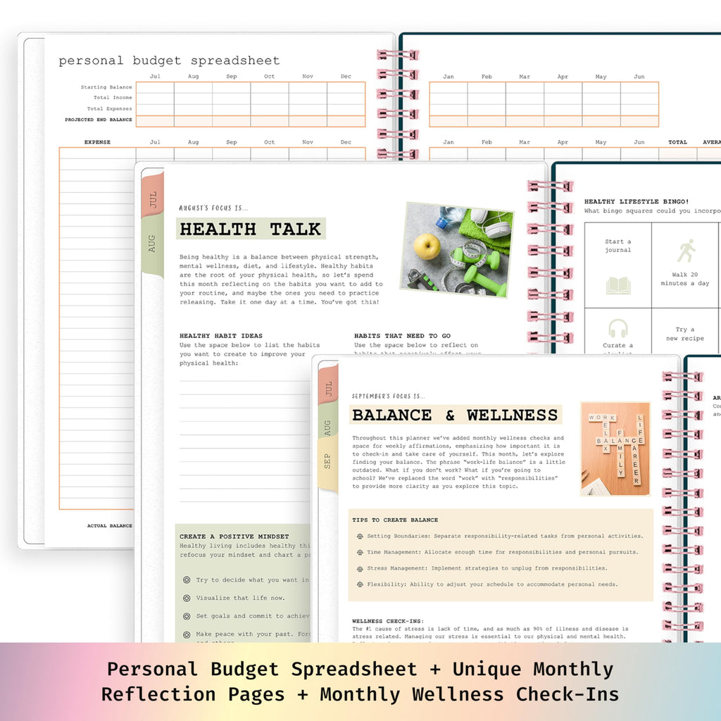 2026-2027 Weekly and Monthly Academic Year Planner Calendar, July 2026 - June 2027, 7" x 9", Flexible Cover, Laminate... - Image 5