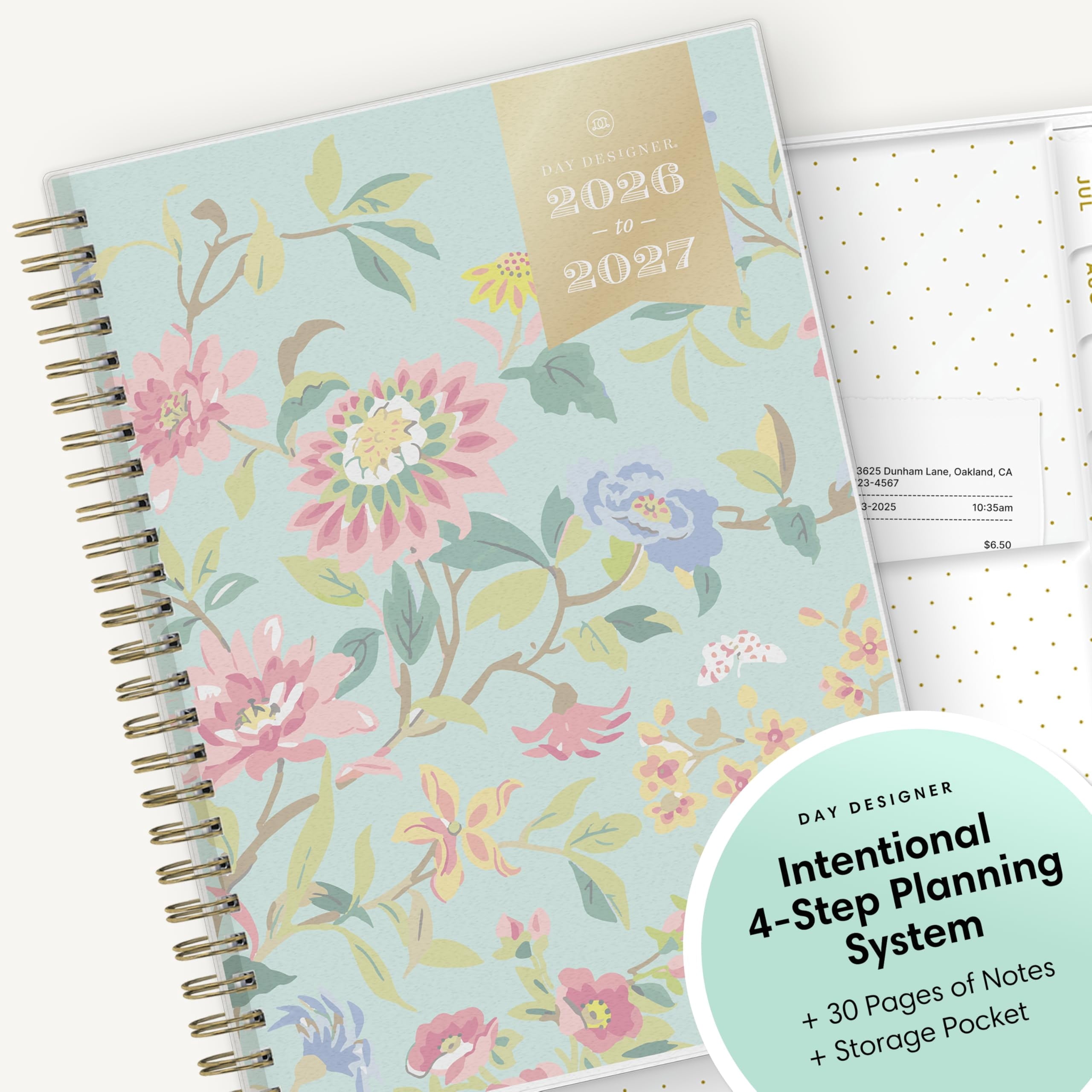 Blue Sky Day Designer 2026-2027 Weekly and Monthly Academic Year Planner Calendar, July 2026 - June 2027, 5.875" x 8.625",Storage Pocket, St - Image 6
