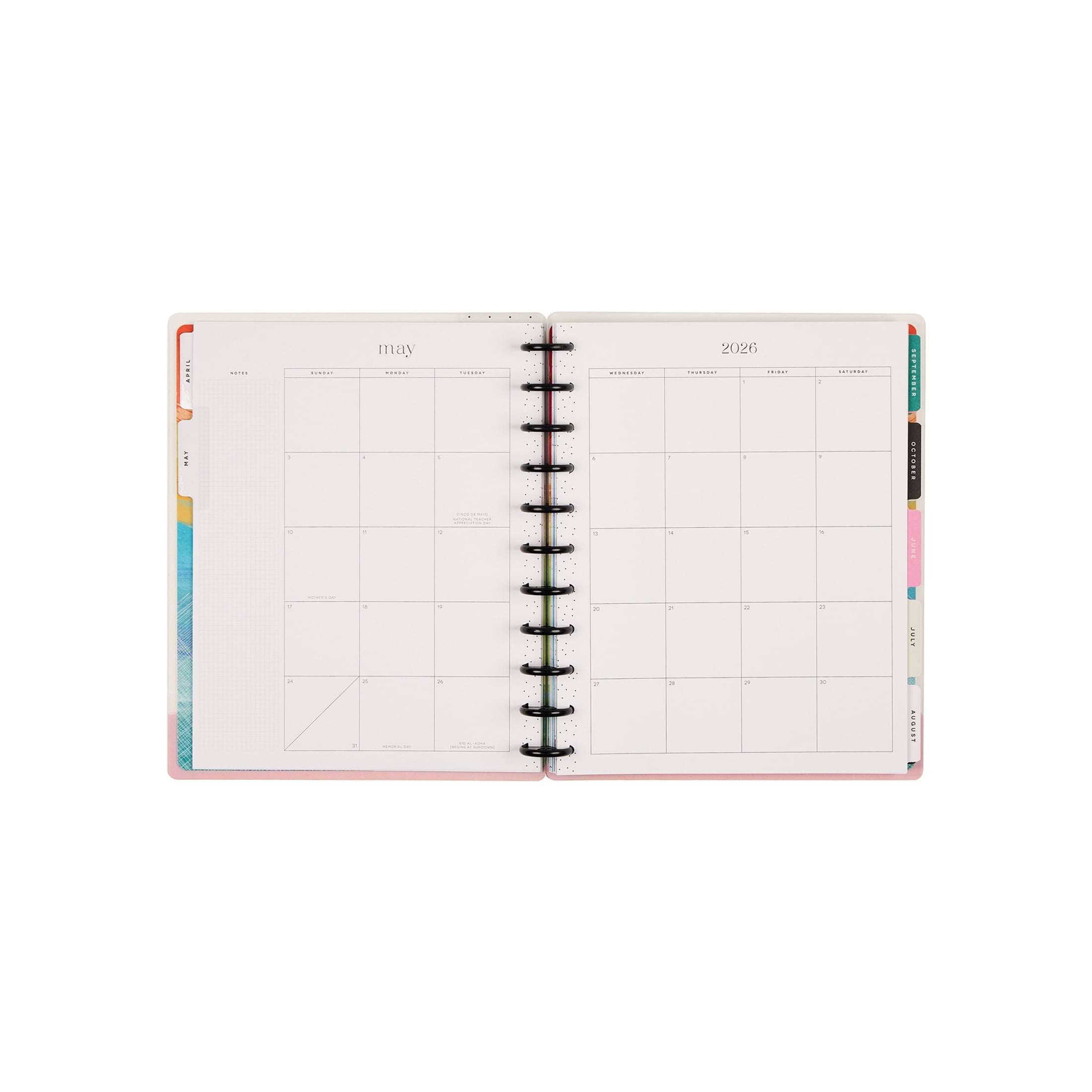 Happy Planner Monthly Weekly Big Planner (8.5 x 11)Learn & Inspire 15-Month April 2026-June 2027, disc bound system - Image 6