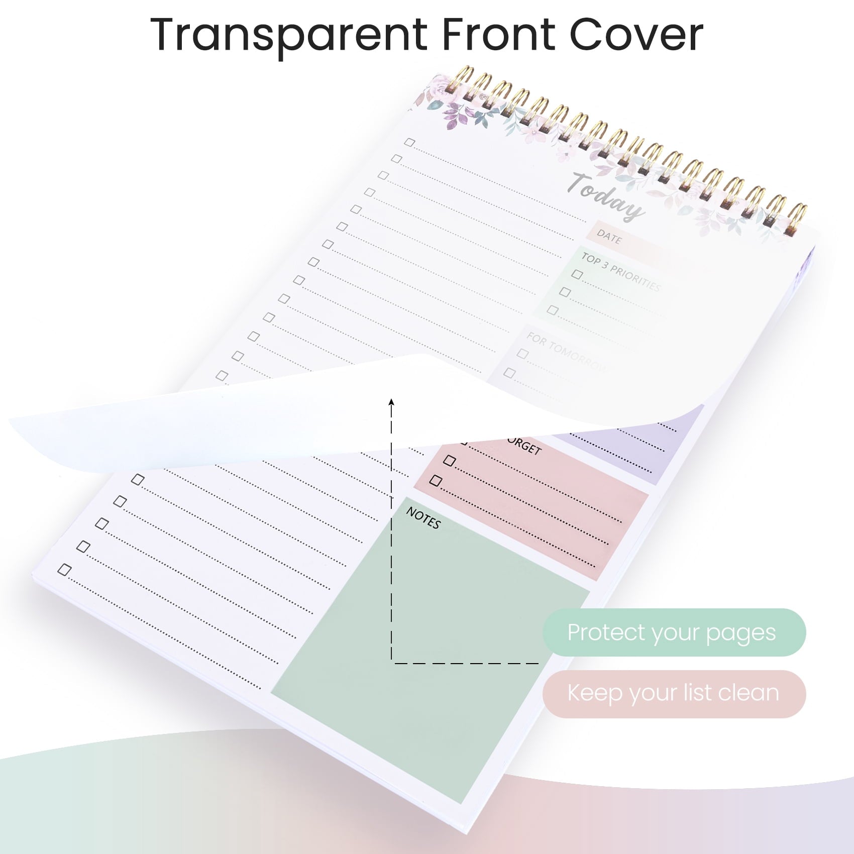 Undated Daily To Do List Notepad, Time Management Goal Planner Notebook, Spiral Task Checklist Organizer, Priority Pl... - Image 3