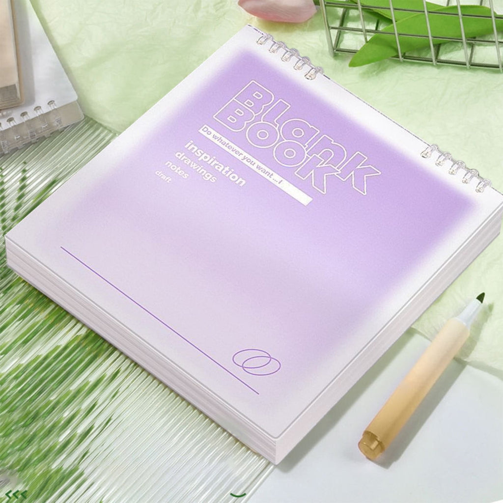 Aesthetic Spiral Notebooks, Spiral Notebook-Cute Notebook-7.87 Inch x 7.87 Inch Waterproof Plastic Hardcover-8mm Ruled 120 Pages Journals fo - Image 5